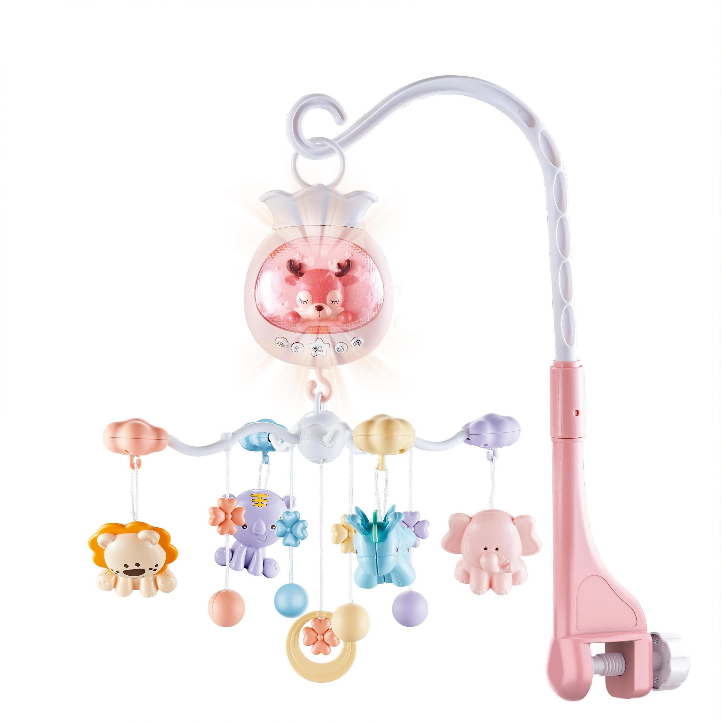Cute Lucky Bell Bed Rattle & Plush Rings for 0-3 Year Olds