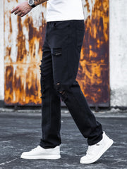 Men's Ripped Jeans Casual Street Style Denim Pants