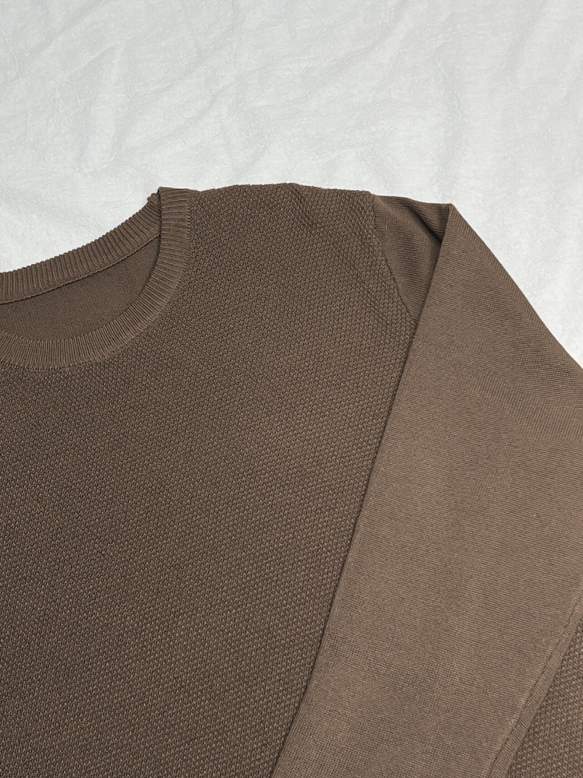 Men's High Stretch Crew Neck Pullover Sweater