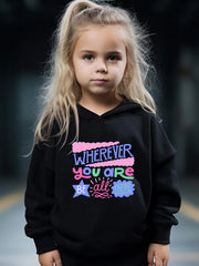 Girls Long Sleeve Hooded Sweatshirt & Sweatpants Set