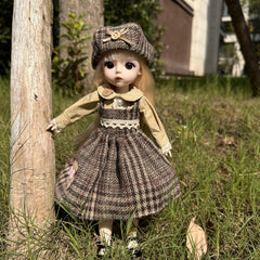 Princess Doll Set with Dress, Hat, Shoes for 1/12 BJD Doll - Gift