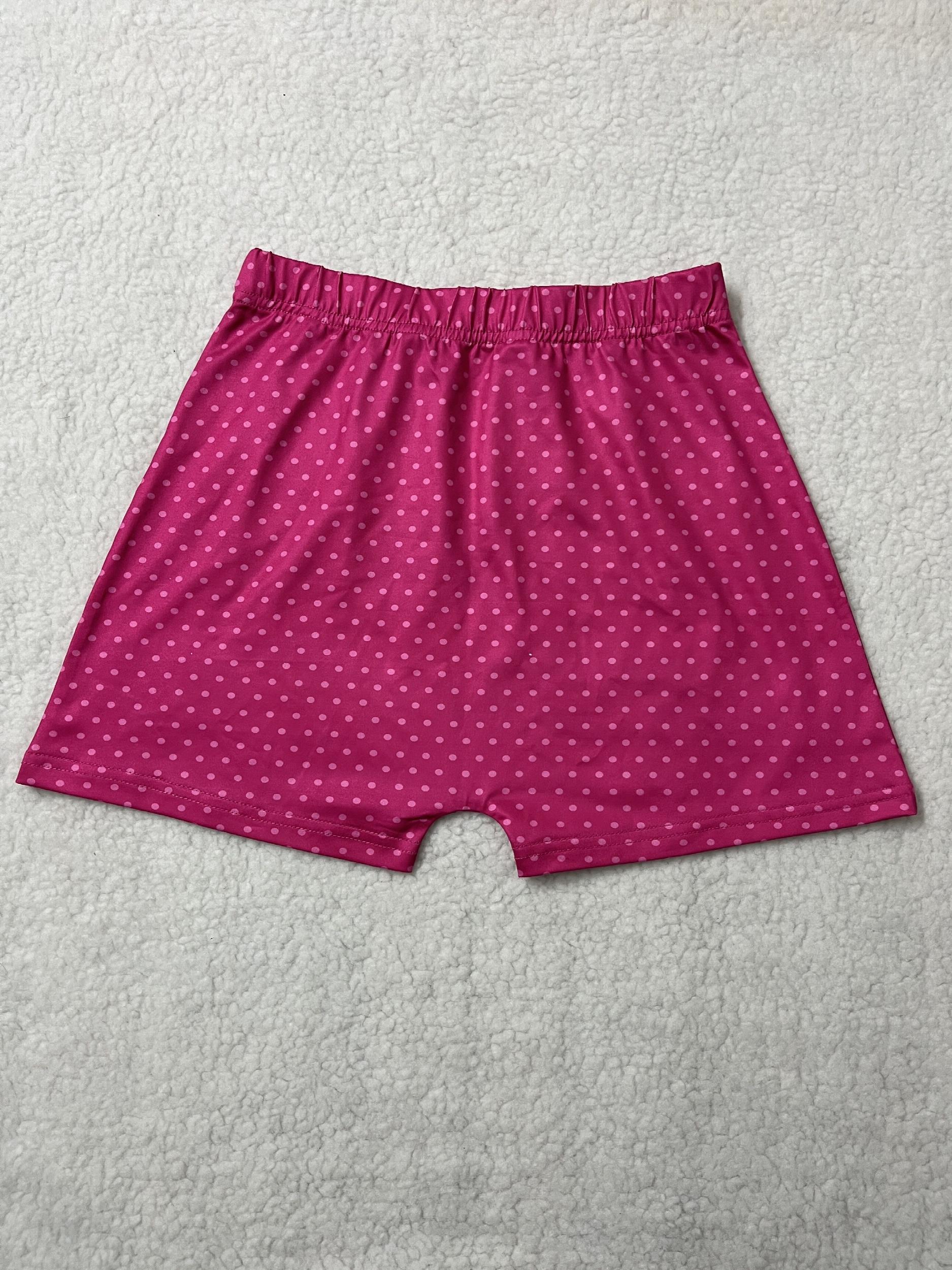 Polka Dot Print High Stretch Slim Shorts Women's Clothing