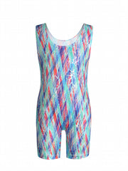 Girls Sleeveless Athletic Jumpsuit Gymnastics Practice Performance Leotards
