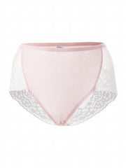 3 Pack Plus Size Panties Set with Contrast Lace - Soft and Stretchy