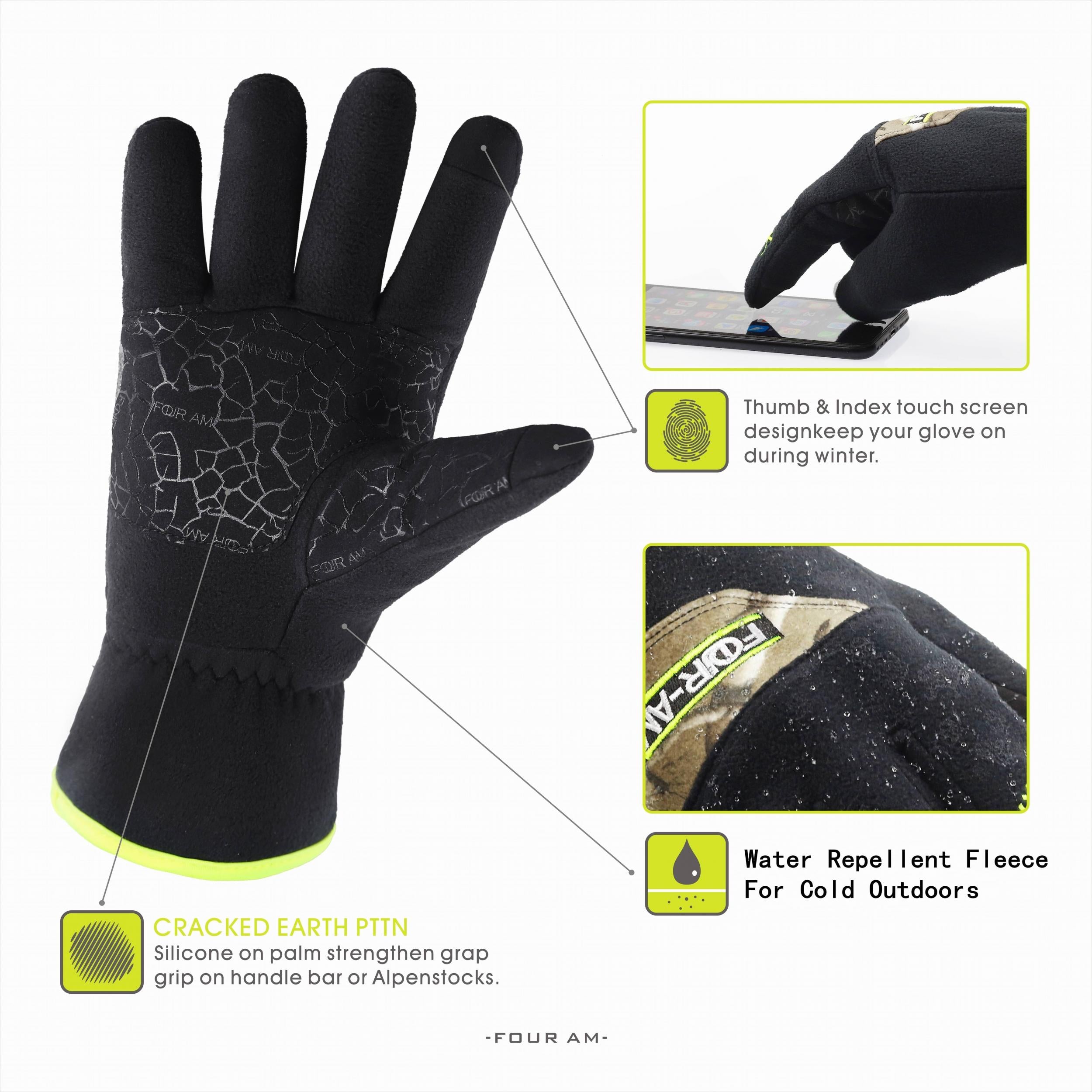 Winter Fleece Gloves Thermal Driving Gloves For Women & Men