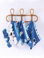 4pcs Astronaut Print Boys Cotton Boxer Briefs