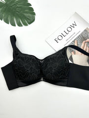Lace Push Up Bra Full Coverage Comfy Breathable Lingerie