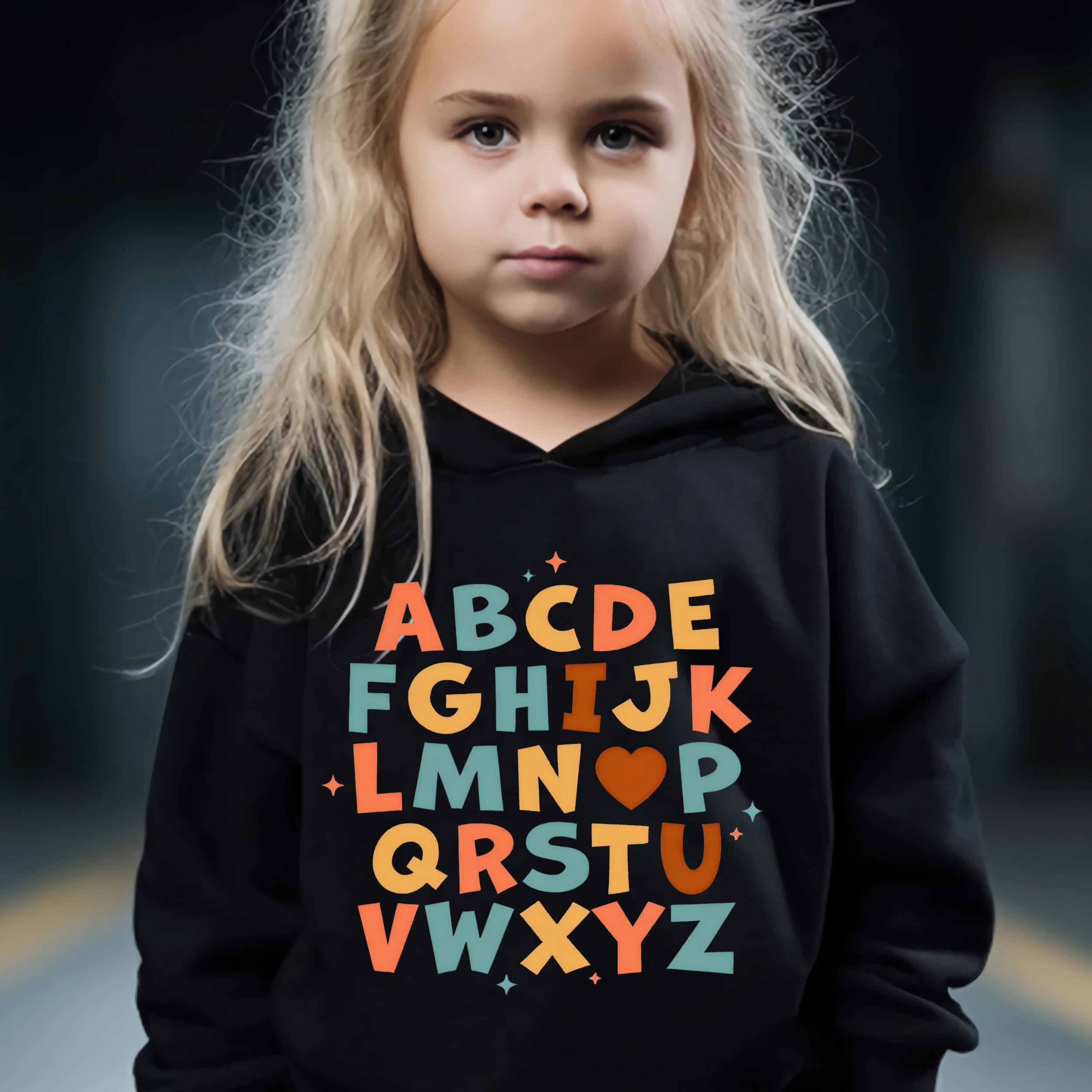 2pcs Sweet Alphabet Graphic Hoodies Pants Set Outfits Spring Fall