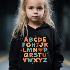 2pcs Sweet Alphabet Graphic Hoodies Pants Set Outfits Spring Fall