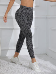 Leopard Print Yoga Tight Pants High Waist Leggings