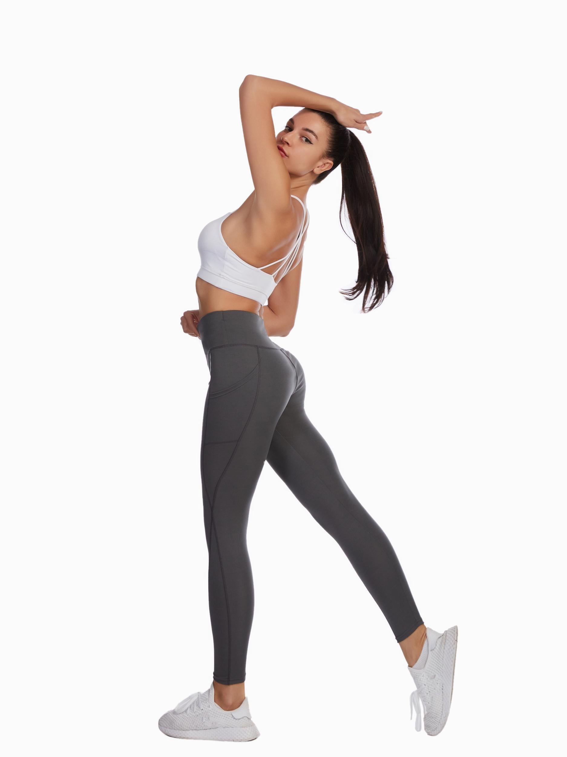 High Waist Hip Lifting Yoga Leggings With Pockets