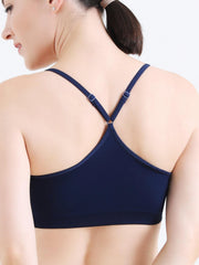3pcs Criss Cross Back Cami Tops Slim Sports Crop Top Women's Lingerie