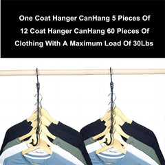 6 Packs Magic Hangers Closet Space Saver Hanger Organizer