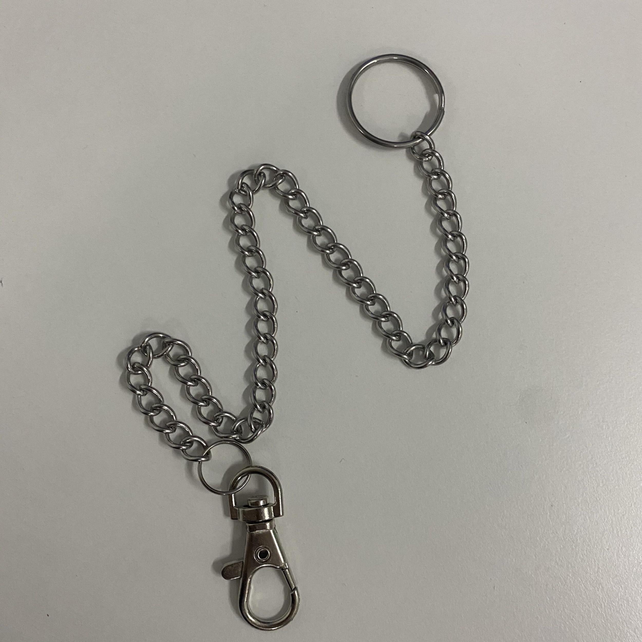 Metal Wallet Belt Chain Rock Punk Hipster Pant Jean Keychain