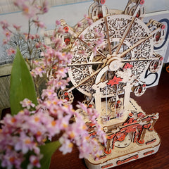 DIY 3D Wooden Puzzle Ferris Wheel Music Box Handcrafted Model Kit