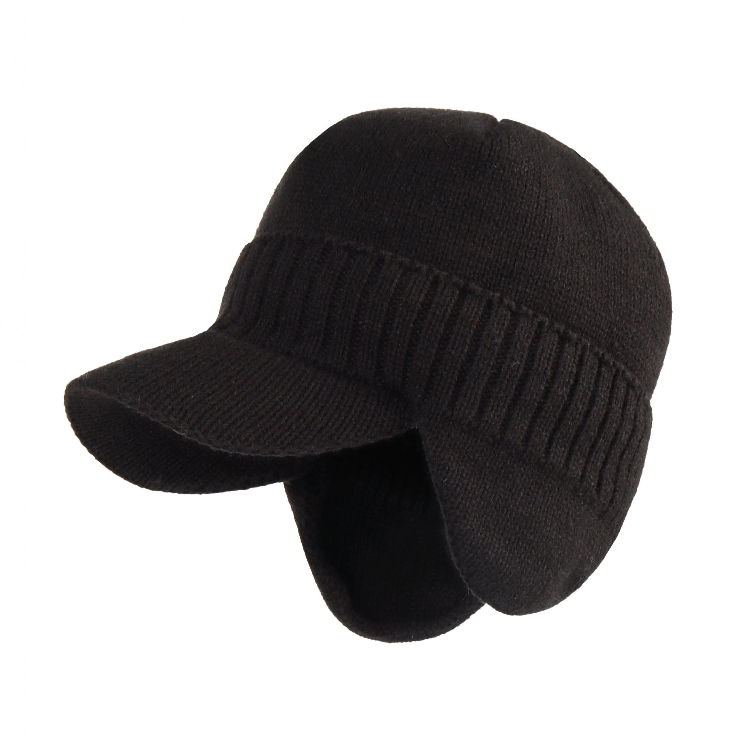 Men's Winter Warm Velvet Knitted Hat With Earflaps