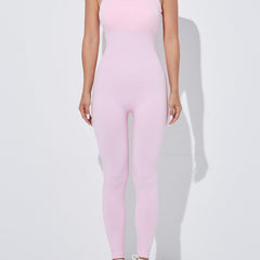 Solid Cami Sports Jumpsuit Sleeveless Yoga Fitness Bodysuit Women's Activewear