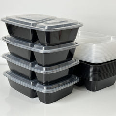 Set of 7 Grid Food Storage Containers 32oz Leakproof BPA-Free
