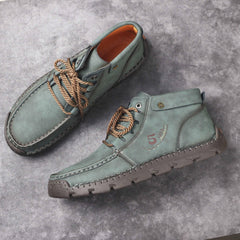 Men's High Top Lace Up Boots Casual Walking Shoes