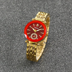 Colored Edge Alloy Pointer Round Watch- Kids' Accessory