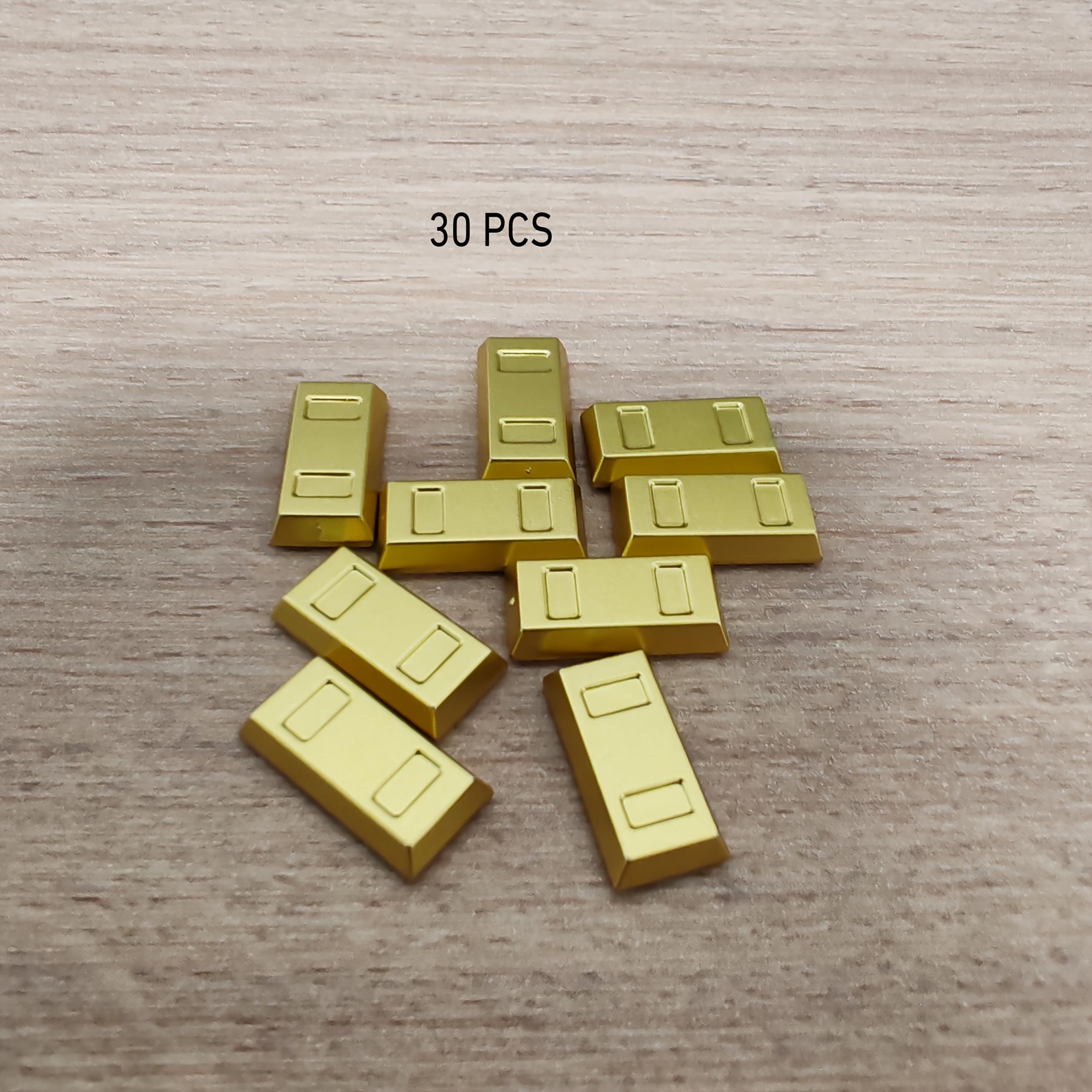 Deluxe Treasure Chest Building Blocks Set with Golden and Silver Gems
