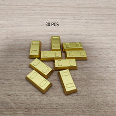 Deluxe Treasure Chest Building Blocks Set with Golden and Silver Gems