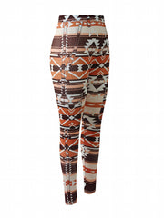 Geometric Pattern Yoga Pants High Stretch Leggings