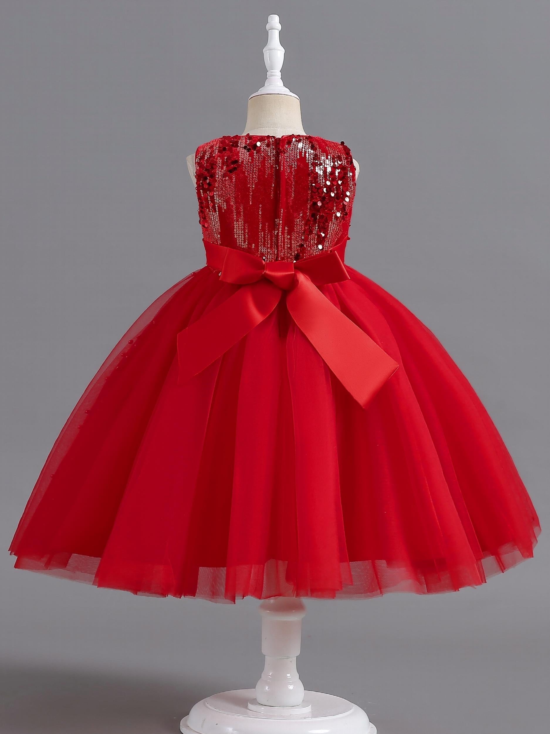 Girls Christmas Holiday Dress Formal Evening Birthday Party Ball Gown