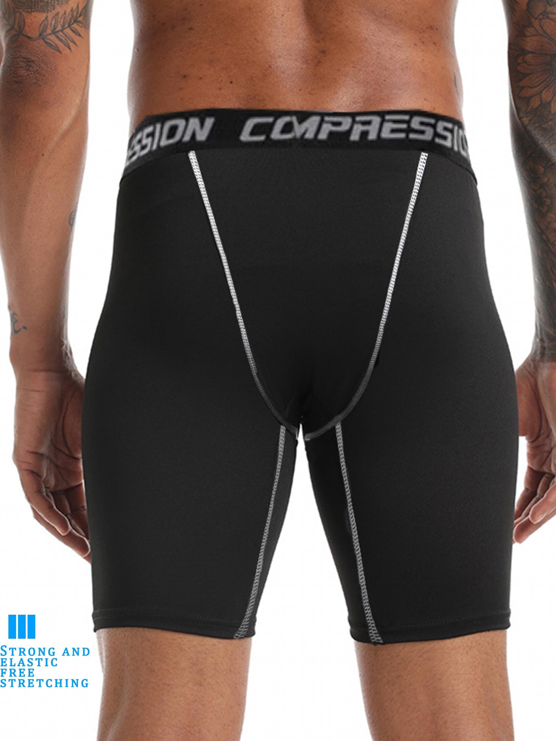 Men's Quick Drying Compression Boxer Shorts for Sports