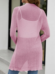 Open Front Solid Cardigan Long Sleeve Cardigan for Women