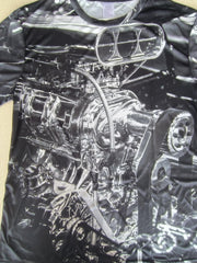 Men's 3D Motorcycle Graphic T shirt Casual Mid Stretch Breathable Tee