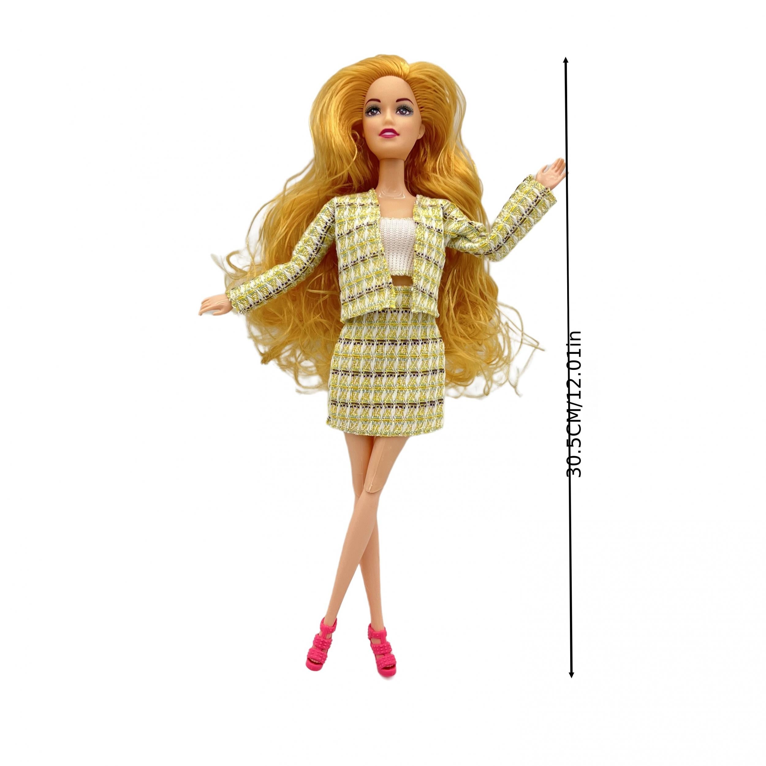11.5 Bendable Doll Set with Professional Outfit