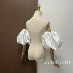 Satin Bridal Gown Wedding Dress Shawl Romantic Style Breathable