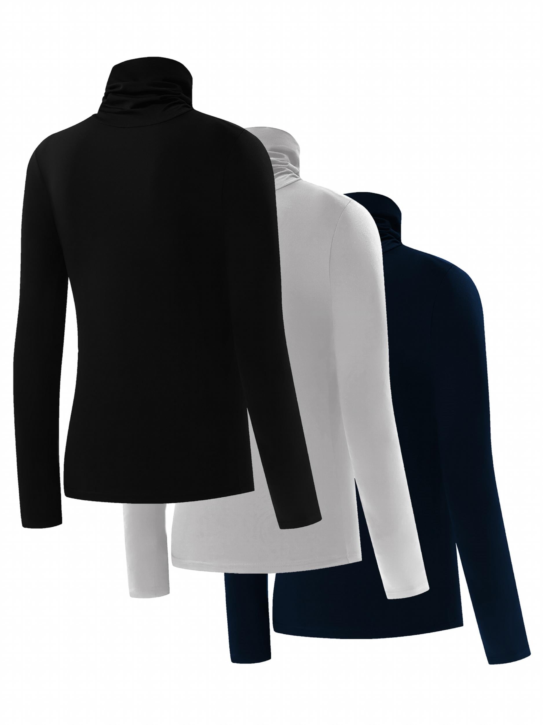 3pcs Thermal High Neck Top Women's Activewear