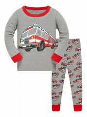 Boys Cotton Pajamas 2 Piece Set for 3-8 Years