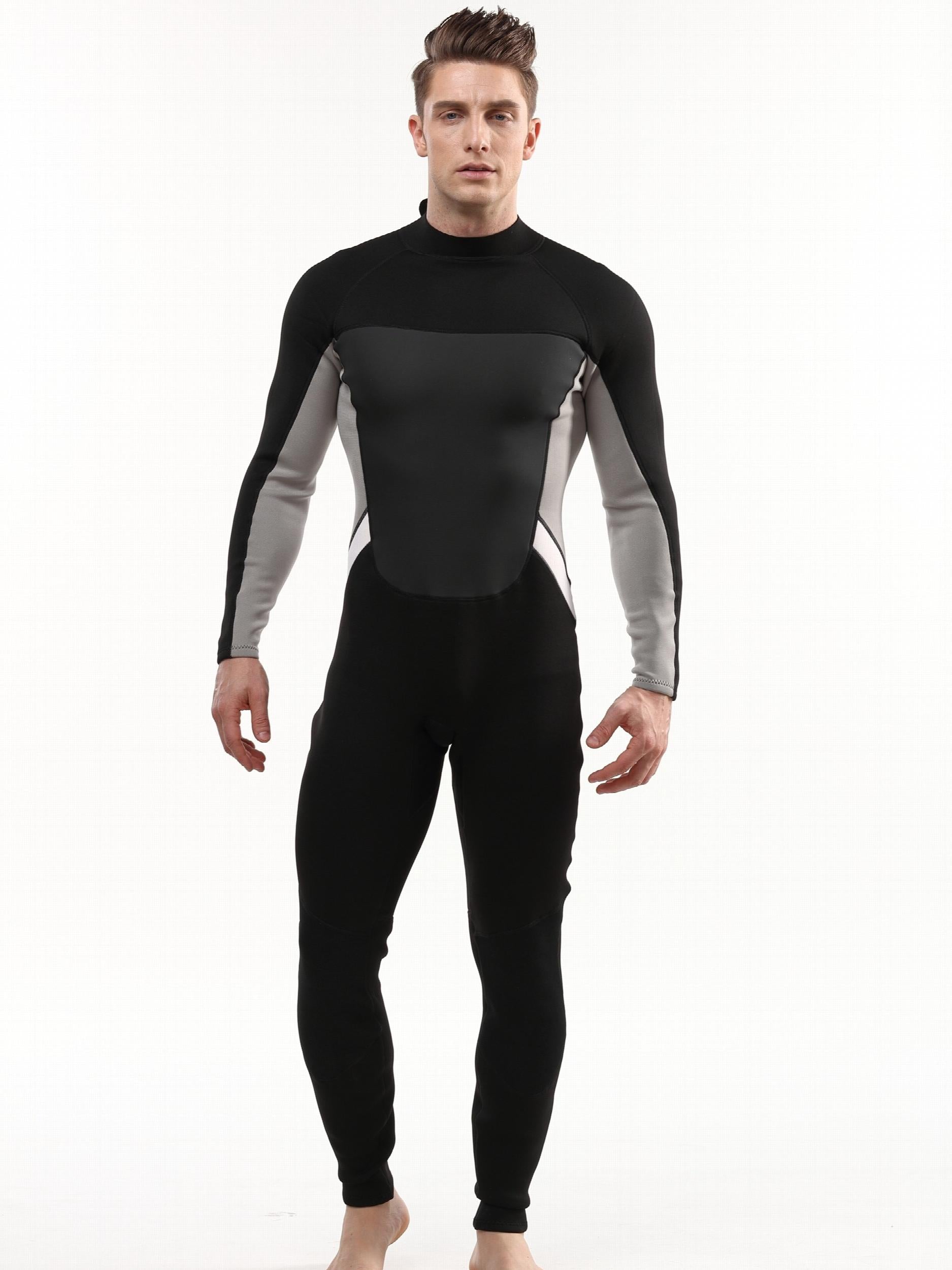 Men's 2mm Neoprene Diving Suit Warm Anti Jellyfish Cold Proof Wetsuit