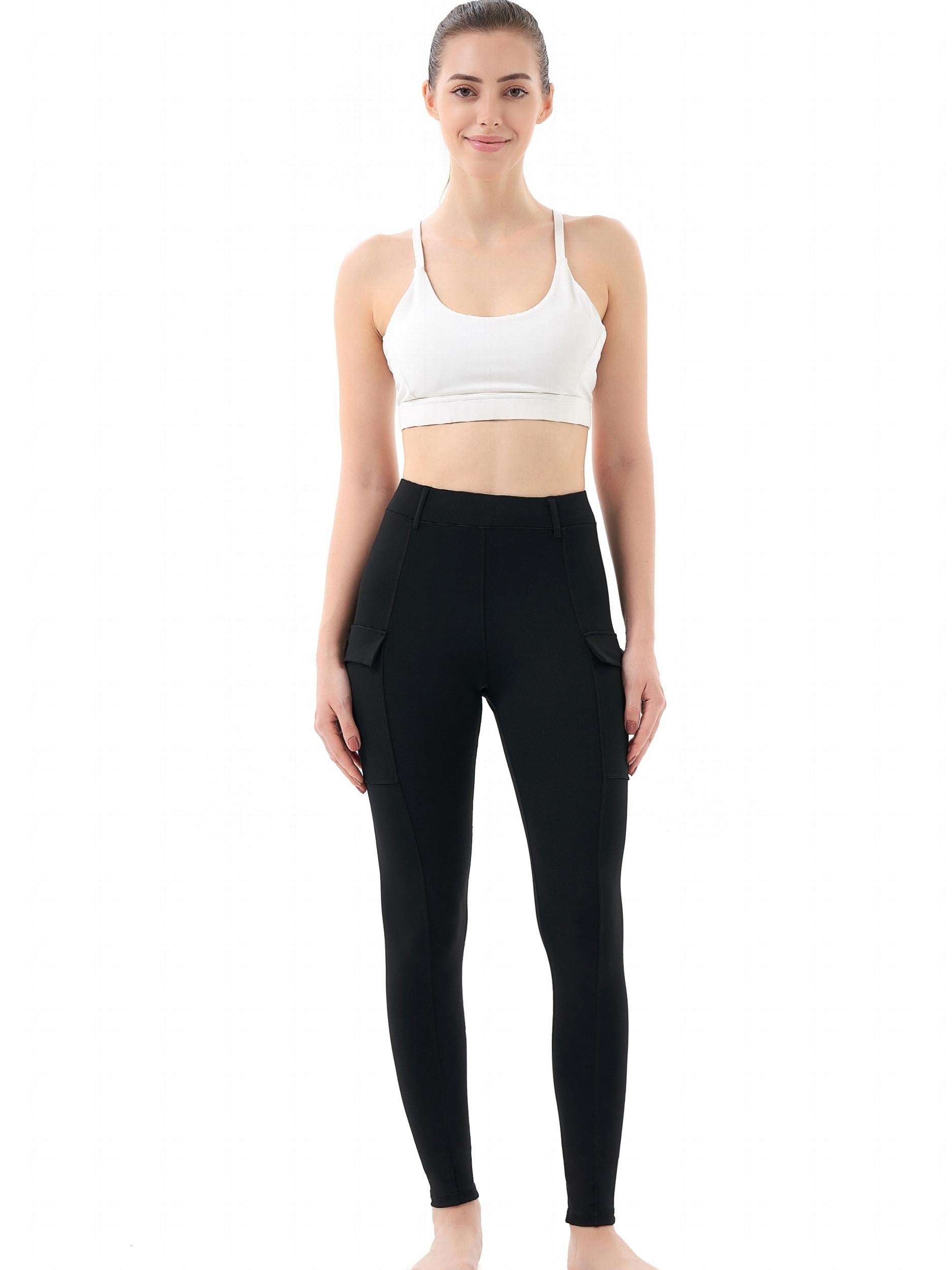 High Waisted Yoga Pants with Pockets - Tummy Control Leggings