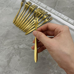 12pcs Stainless Steel Fruit and Salad Forks for Parties Weddings Restaurants