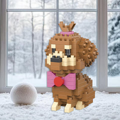 3D Dog Block Model Set - Husky & Pug - Artistic Display