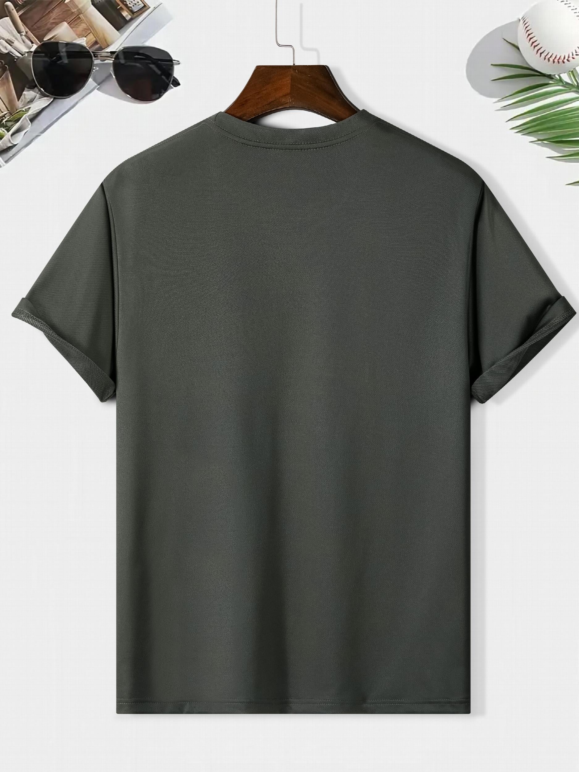 IT IS WHAT IT IS Print Men's Round Neck Tee Spring Summer Casual Top