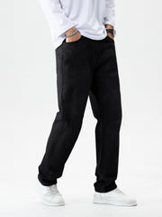 Men's Loose Fit Classic Jeans for All Seasons
