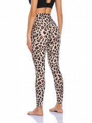 Leopard Print Yoga Leggings High Stretch Tight Pants