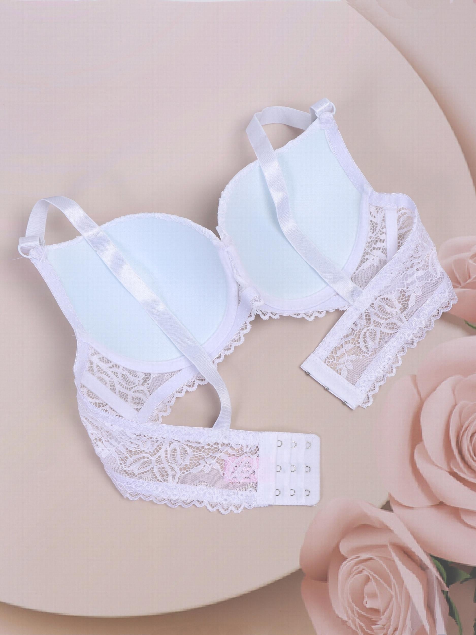Full Coverage Lace Push Up Bra