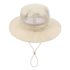 Baby Mesh Fisherman Hat Wide Brim Sunscreen