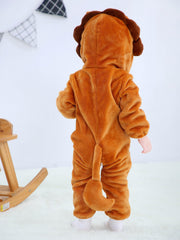 Baby Cow Pyjamas Rompers Soft Warm Winter Jumpsuit For Kids