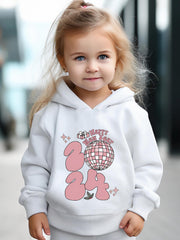 Girls Cartoon Hooded Sweatshirt & Sweatpants Set