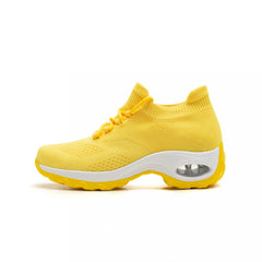 Women's Knit Chunky Sneakers Lace Up Shoes
