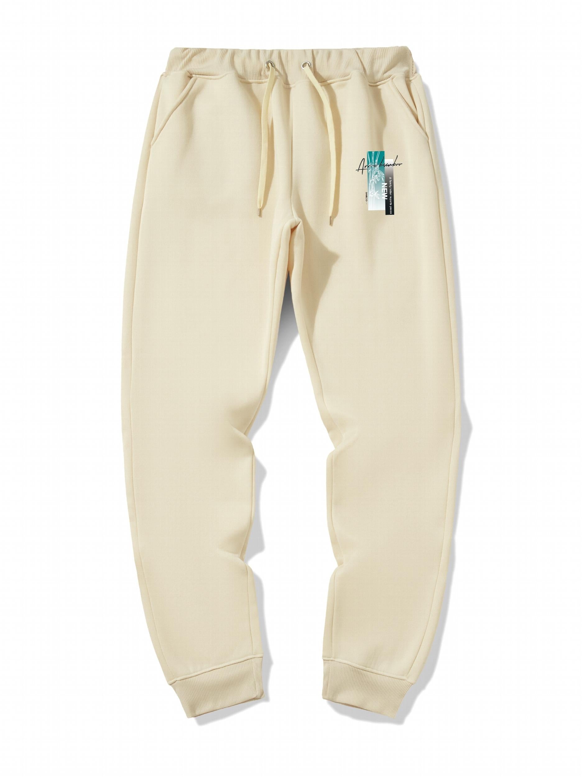 Men's Graphic Print Jogger Sweatpants with Drawstring
