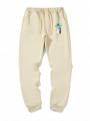 Men's Graphic Print Jogger Sweatpants with Drawstring