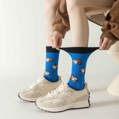Hedgehog Print Mid Tube Socks for Women
